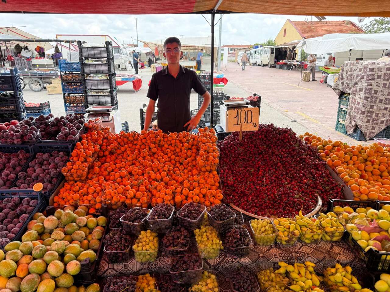Konya’da pazar bereketi başladı! Tezgahlar renklendi, fiyatlar değişti 8